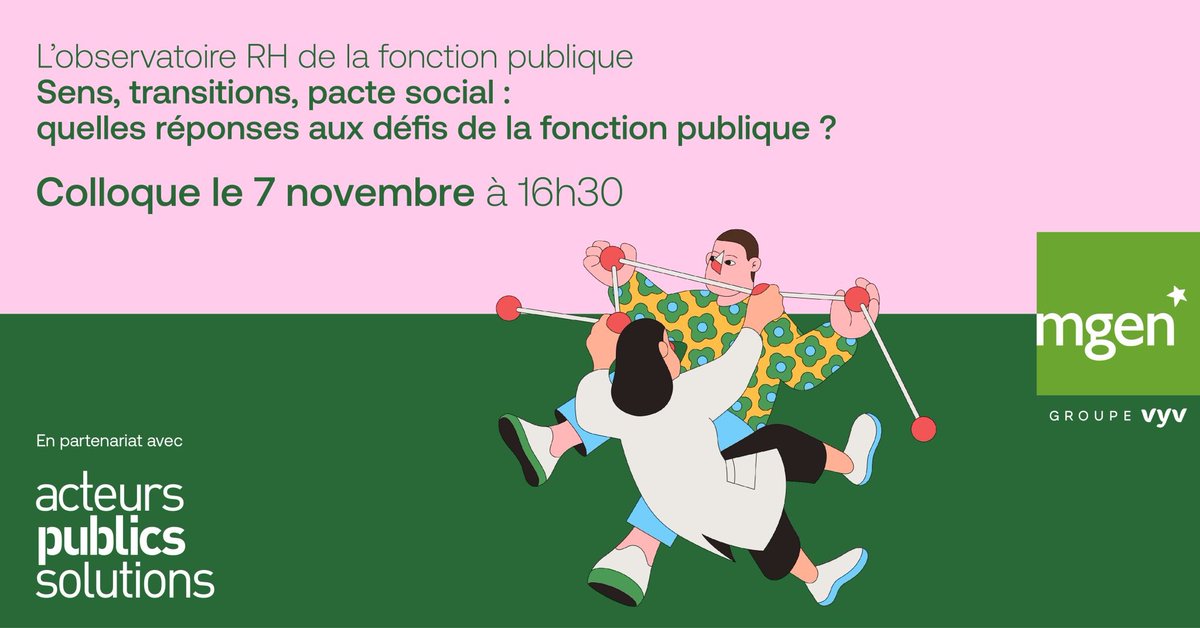 MGEN (@mgen_officiel) on Twitter photo MGEN vous donne rendez-vous à 16h30 pour participer et découvrir les résultats de l’#ObservatoireRHFonctionPublique : "Sens, transitions, pacte social : quelles réponses aux nouveaux défis de la fonction publique ?".
Pour vous inscrire et suivre le colloque en distanciel ➡ MGEN vous donne rendez-vous à 16h30 pour participer et découvrir les résultats de l’#ObservatoireRHFonctionPublique : "Sens, transitions, pacte social : quelles réponses aux nouveaux défis de la fonction publique ?".
Pour vous inscrire et suivre le colloque en distanciel ➡
