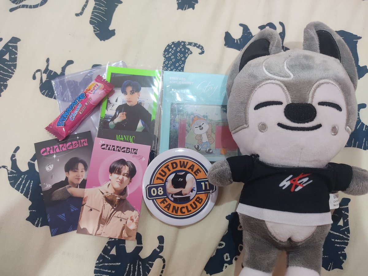 Thanks for the ga~~ @eynarmy1 didn't expect it to arrived so quick hahahahahahaa Love that jutdwae fanclub badge🥺🥺❤️ And the wolfchan is soooo cute🥹