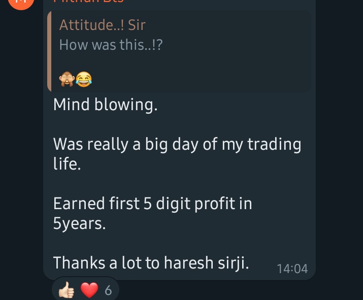 ImCrazyTrader's tweet photo. Here's the feedback of students 
This feedback made my day. https://t.co/CEvASuWPB1