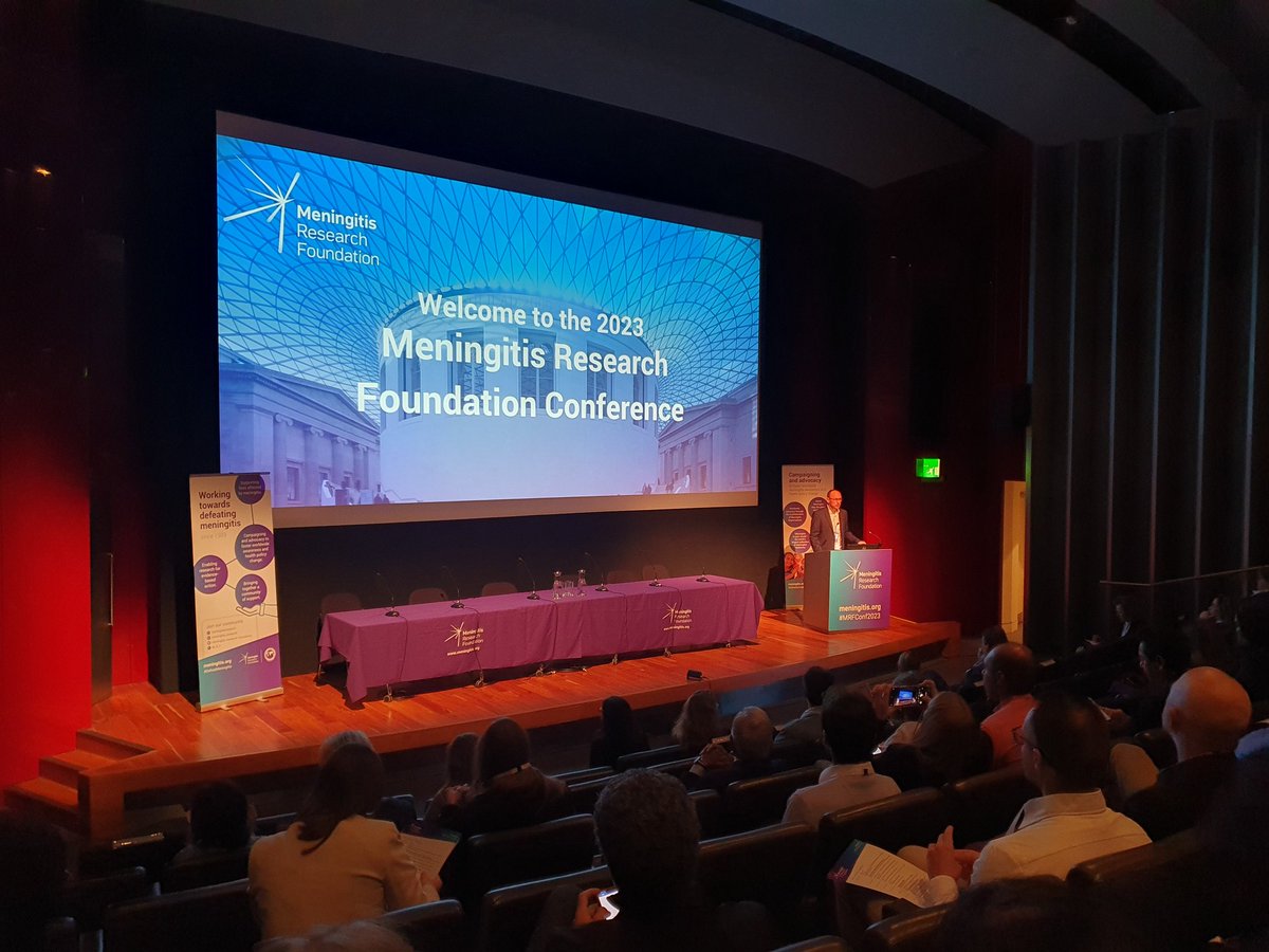 Great to be at #MRFConf2023 hearing from <a href="/smithvinny/">Vinny Smith</a> about the latest in meningitis research and prevention.