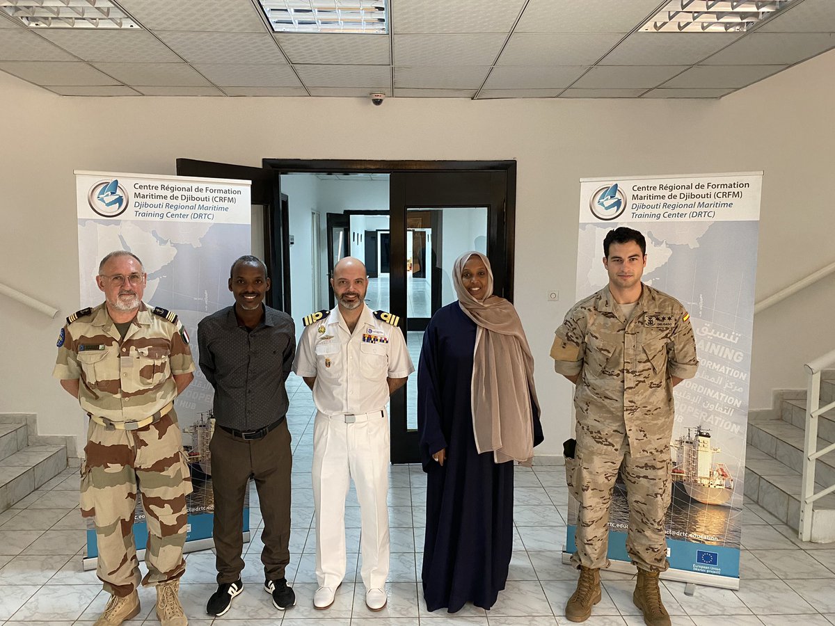 CRFM2023's tweet image. Executive Director of Djibouti Regional Maritime Training Center( DRTC/CRFM) Mrs. Mina Houssein welcomes CRD.Carlos Carrasco Marin
Of EU NAVFOR - Operation Atalanta
@EUNAVFOR #DRTC #CRFM #DJIBOUTI