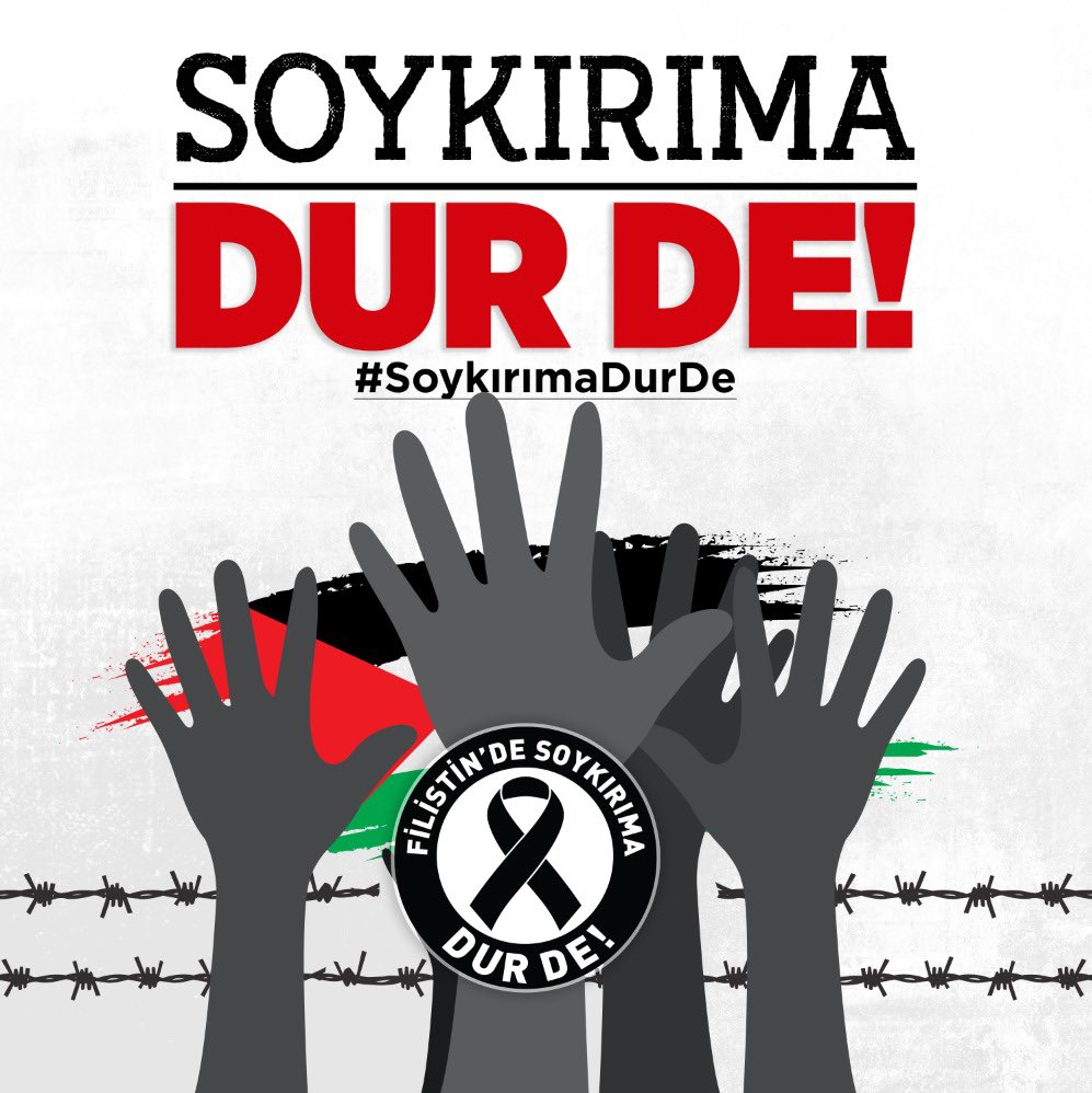 Soykırıma Dur De!

Siyonist İsrail, Cenevre konvansiyonları başta olmak üzere uluslararası normların tümünü rafa kaldırmış, etnik temizlik, göçe zorlama, ırksal ayrımcılık ve masumlara yönelik planlı katliamlarla apartheid soykırım rejimine dönüşerek İnsanlığa karşı suç