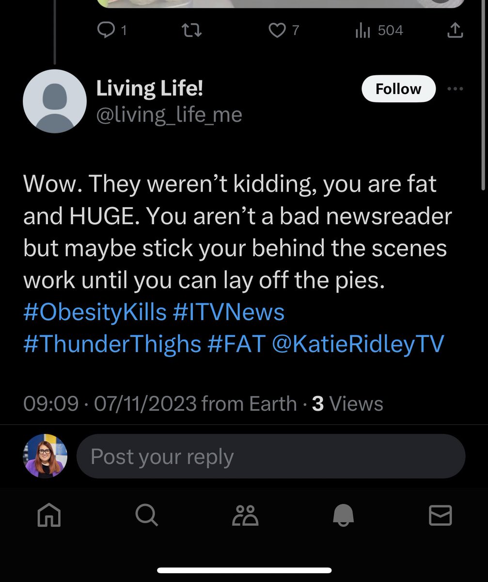 Here we go again … this is not okay. I refuse to let you bully me off TV. 

This is the last I am saying about this. Anyone directing hate at me I will block. 

Thanks to everyone who sent me such lovely messages. ♥️