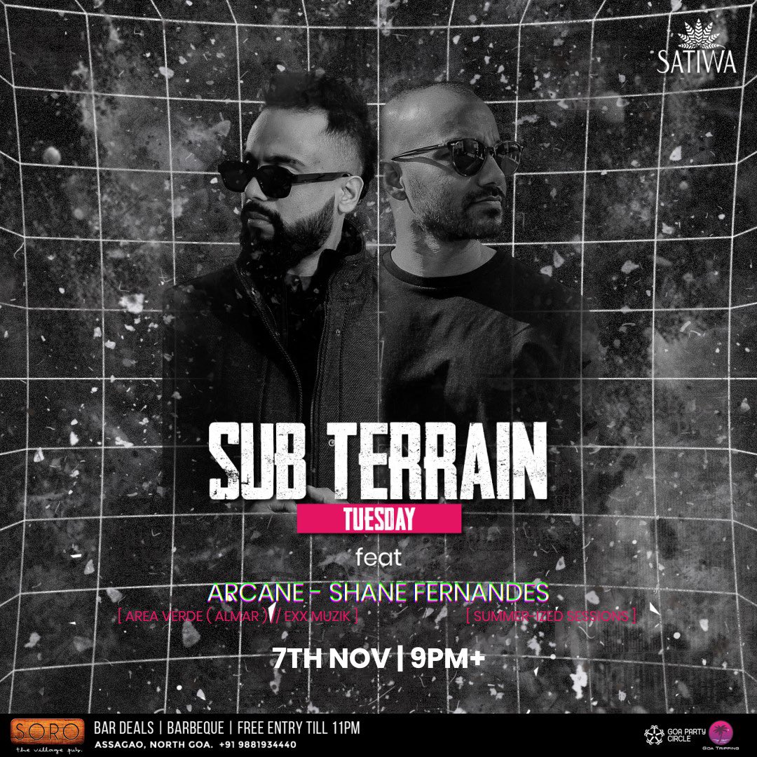 Goa fam! Who’s out tonight?! Catch me bringing that feel good house and techno to Sub Terrain at Soro tonight from 12:30pm onwards. 

Come say hello and drop a move or two! 🍻🕺🏽