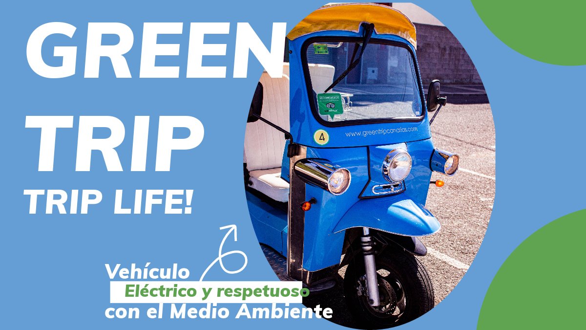 Nuestros Tuk Tuks no emiten gases contaminantes ni ruidos molestos ♻️, por esto es uno de los vehículos mas prácticos para hacer turismo por Las Palmas de Gran Canaria🏝️.
¡Reserva ya! #TripGreenTripLife #TukTukCanarias #TurismoSostenible #ExperienciasCanarias  #TukTukEléctrico