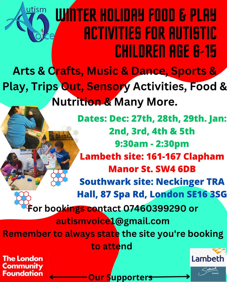 autismvoice1's tweet photo. We'll be welcoming our young stars to our Food and Play activities for children and young people again, this winter. Join us from 27th/12 -05/01/24 (excluding Bank Holidays). #WinterHAF2023 #FoodandFun #Artsandcraft #MusicandDance #TripsOut https://t.co/LtXzUstNJ7