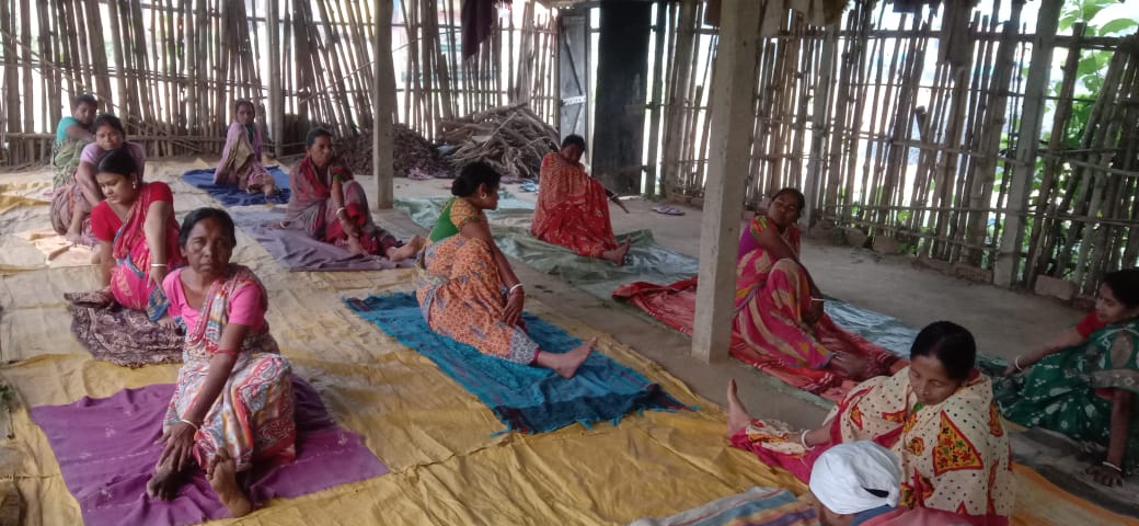 🕉️🙏🇮🇳🌷 patanjali Ananda Dhara yog bayam somati komra ghatal west medinipur at5-7am yoga practice 7.11.23