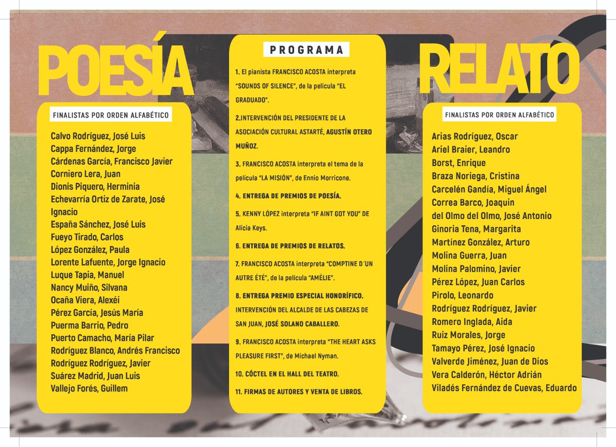 Programa de la Gala. Estáis invitados.
facebook.com/groups/asociac…