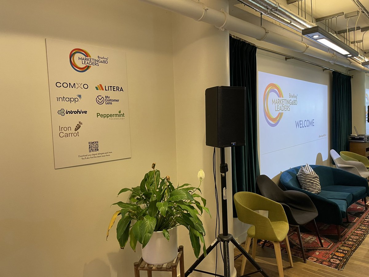 Looking forward to a great day of conversation, collaboration and inspiration at the Marketing &amp; BD Leaders Conference in London #BriefingMBD23 #ListenDifferently <a href="/MyCustomerLens/">My Customer Lens | always-on client listening</a>