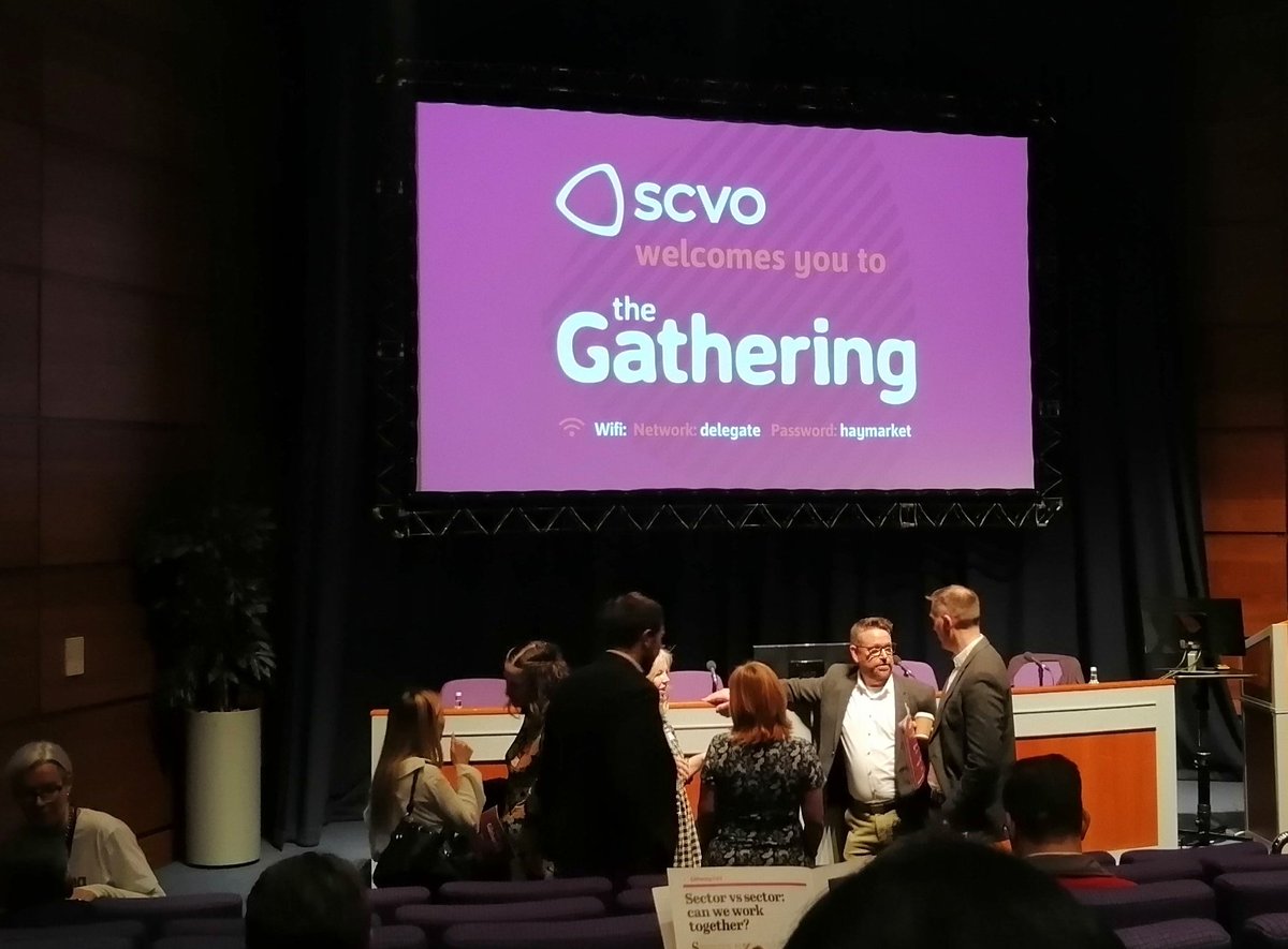 Excited for some learning, new contacts and meeting old friends over the next two days! #SCVOGathering