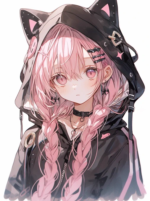 猫耳パーカー