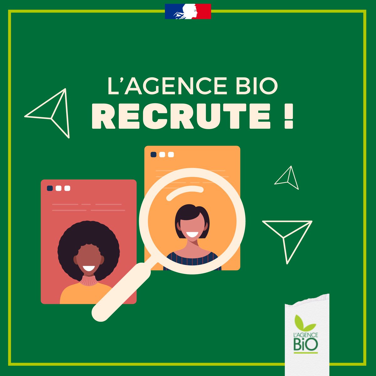 « Intéressé.e par l’analyse des filières bio ?

L’Agence Bio vous accueille !

Nous recrutons un.e stagiaire et un.e alternant.e, retrouvez tous les détails en suivant le lien ci-dessous : agencebio.org/espace-recrute…