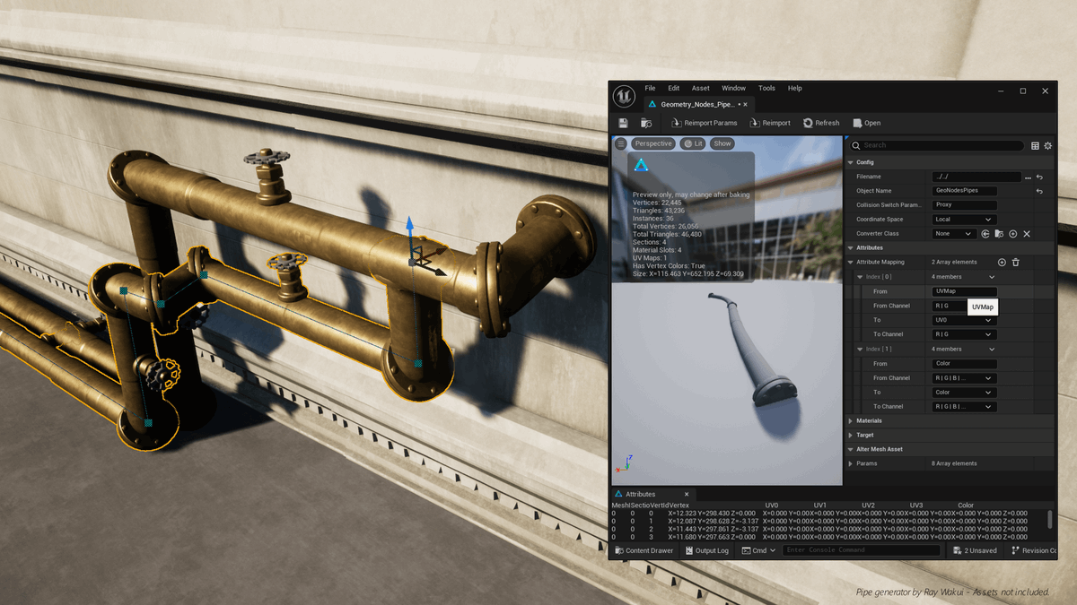 AlterMeshPlugin's tweet image. Some gumroad creators generators in AM2

#geometrynodes #UnrealEngine