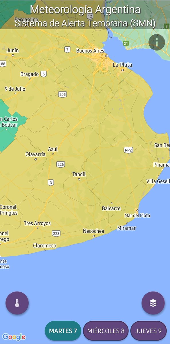 DC_Tandil's tweet photo. Alerta amarillo para Tandil y zona para la tarde de hoy, martes 7 de noviembre. El área se verá afectada por tormentas aisladas que podrían resultar localmente fuertes. https://t.co/Zkh8MH5I6Q