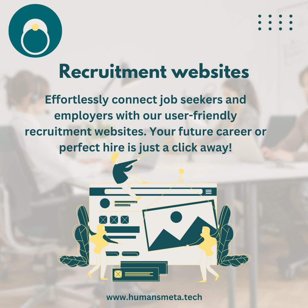 HumansMetaTech's tweet image. Revolutionize your hiring process with our bespoke recruitment software. Streamline, analyze, and optimize your talent acquisition journey for unparalleled business success. Let's craft the future of recruitment together!
#recruitment #softwaredevelopment