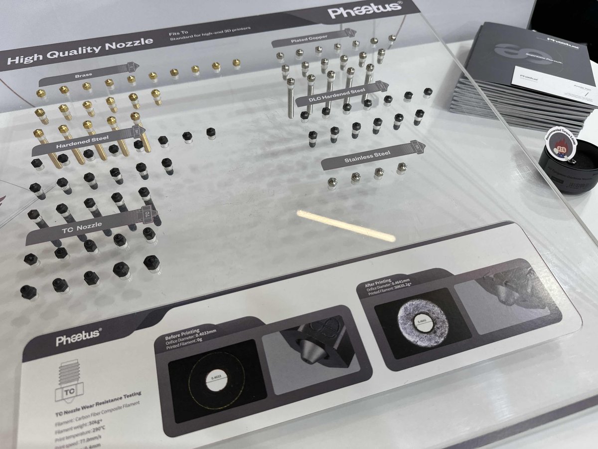 phaetus3D's tweet image. Day 1 at Formnext🔊
We're ready for everyone to come!😆
At our booth, you could find a wide range of core parts for 3D printer, including hotends, extruders, filaments and nozzles.🧐
#3Dprinting #formnext #phaetus