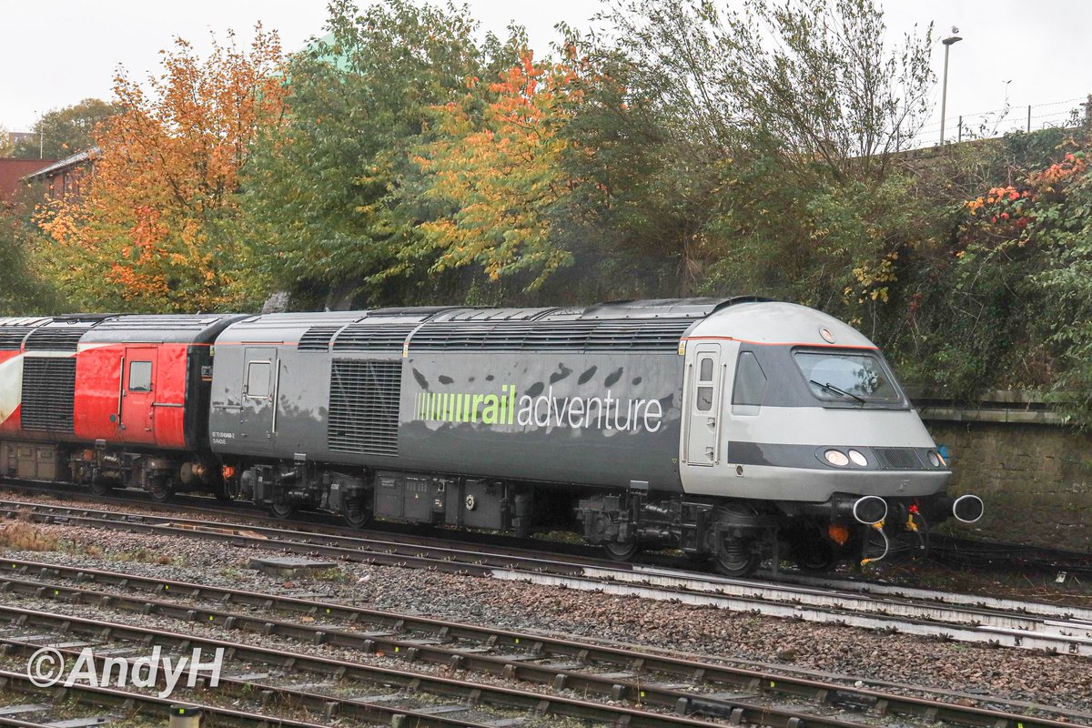 holtona72's tweet image. #HighSpeedTuesday Two closer shots of the @railadventureen power cars 43468 &amp;amp; 43480 at Leicester on Saturday as they carried out their task of hauling 4 stored classmates to the #SVR at Kidderminster. Nice to see the buffered beasts still in use. #MML #HST #RailAdventure 4/11/23