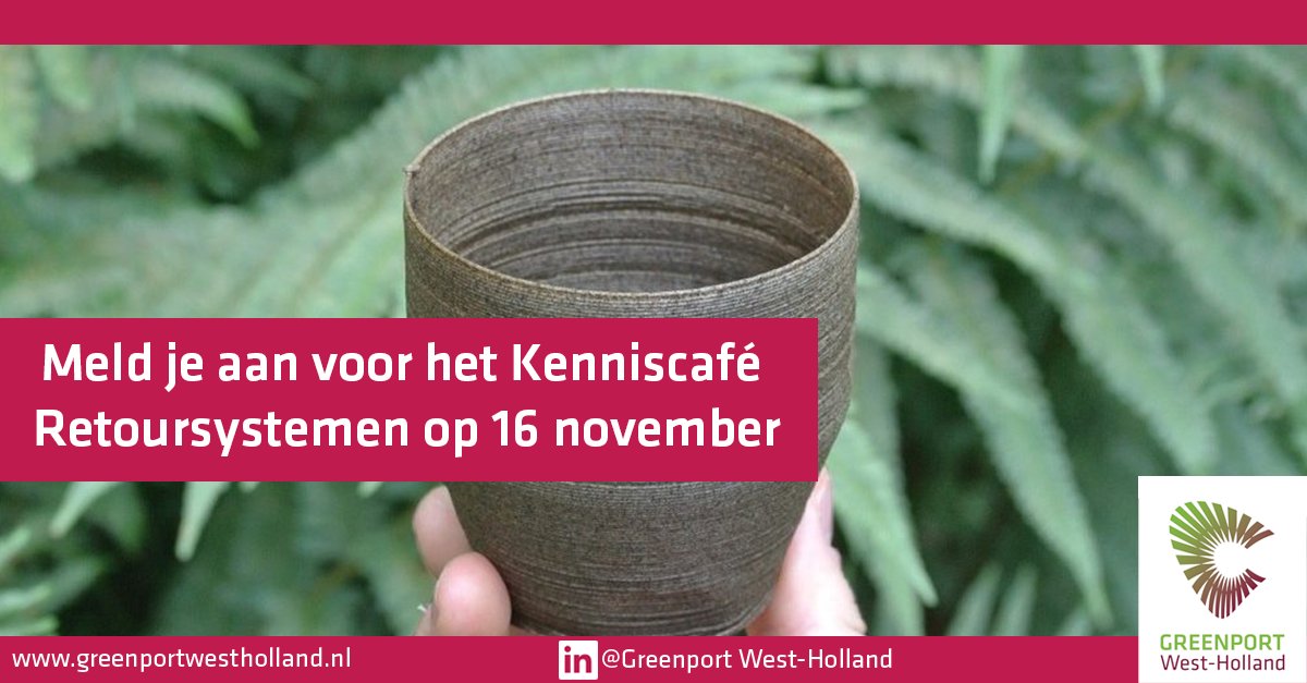 Op donderdag 16 november organiseren <a href="/GreenportA/">Greenport Aalsmeer</a>  en Greenport West-Holland het #Kenniscafe Retoursystemen over het ophalen en #recyclen van #verpakkingen en plasticrestmaterialen. Meld je aan via: forms.office.com/Pages/Response…