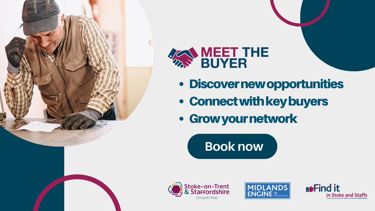 🔨 Calling all #StokeOnTrent and #Staffordshire tradespeople!

Don't miss our upcoming event to connect with principal contractors working in the region including Speller Metcalfe, Equans, Lovell Partnerships &amp; Winvic Construction.

Register for free 👉🏼 bit.ly/46Wfds9