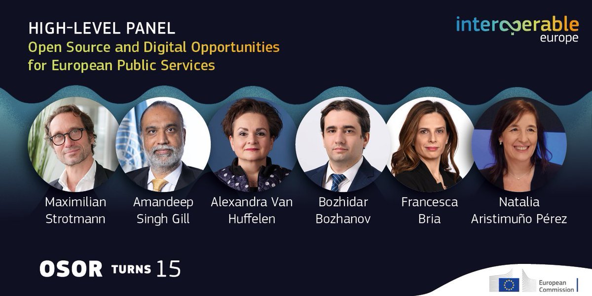 How do #PublicServices benefit from #OpenSource? The experts from EU, Member States and #UN will share their insights at our #OSORturns15 Conference on 21 November 👉europa.eu/!dx6xHd Register to join us 👉 osorturns15.eu/registration/
