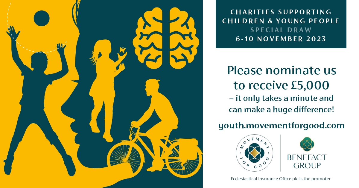Help us support children and young people who have witnessed or experienced any form of abuse by nominating Cyfannol Women's Aid for the Movement for Good Children &amp; Young People Special Draw.

Vote now: youth.movementforgood.com/#nominateAChar…

Voting closes 10th November