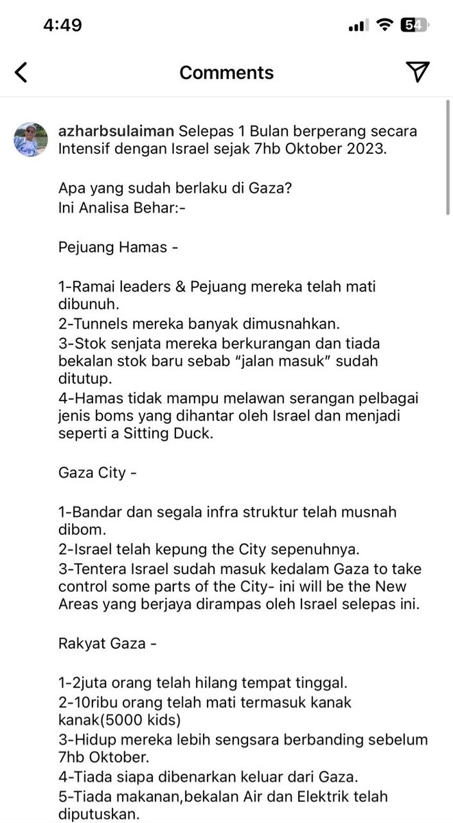 Saya cadangkan Azhar Sulaiman di hantar melalui udara ( payung terjun) ke Palestine.