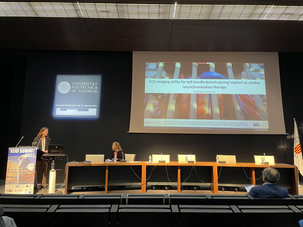 ecgisummit's tweet image. Jaume Serrano-Campaner, Berta Pellicer and Mikhail Chmelevsky shared their research on Clinical Applications of ECGI. #ECGISummit2023