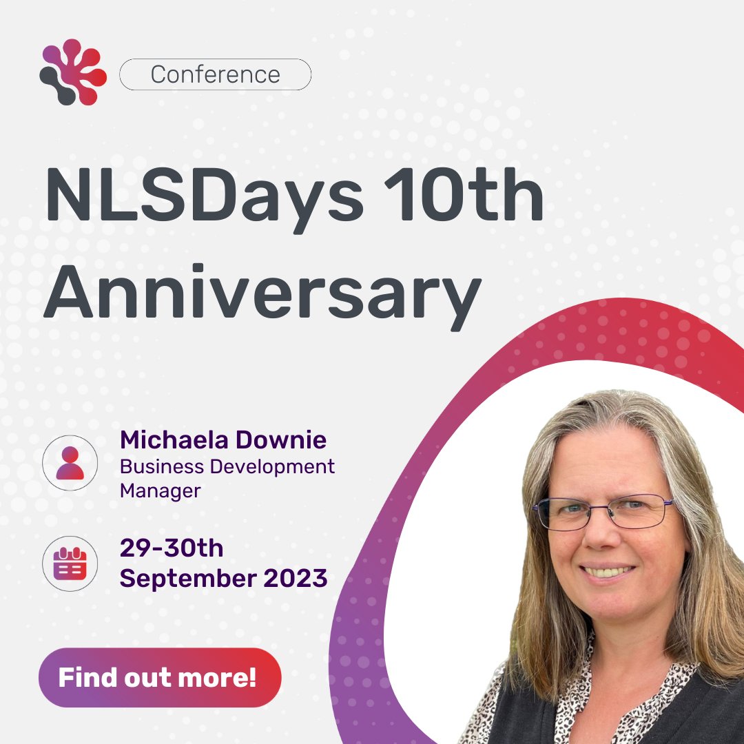 We can't wait for the 10th Anniversary of the <a href="/NLSDays/">NLSDays</a>  later this month!

Our Business Development Manager Michaela Downie will be in attendance. Partnering is now open for the event but if you're not attending you can get in touch with our team here 👉histologix.com/contact/