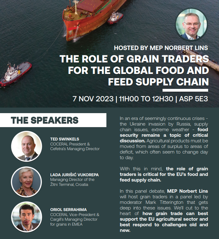 Highly looking forward to the discussion shortly with @LinsNorbert, moderator @mwt37 and panel on grain trade & #FoodSecurity. The Russian invasion of Ukraine, supply chain issues, weather... the agricultural trading sector must respond to all of these challenges. @ilianaaxio