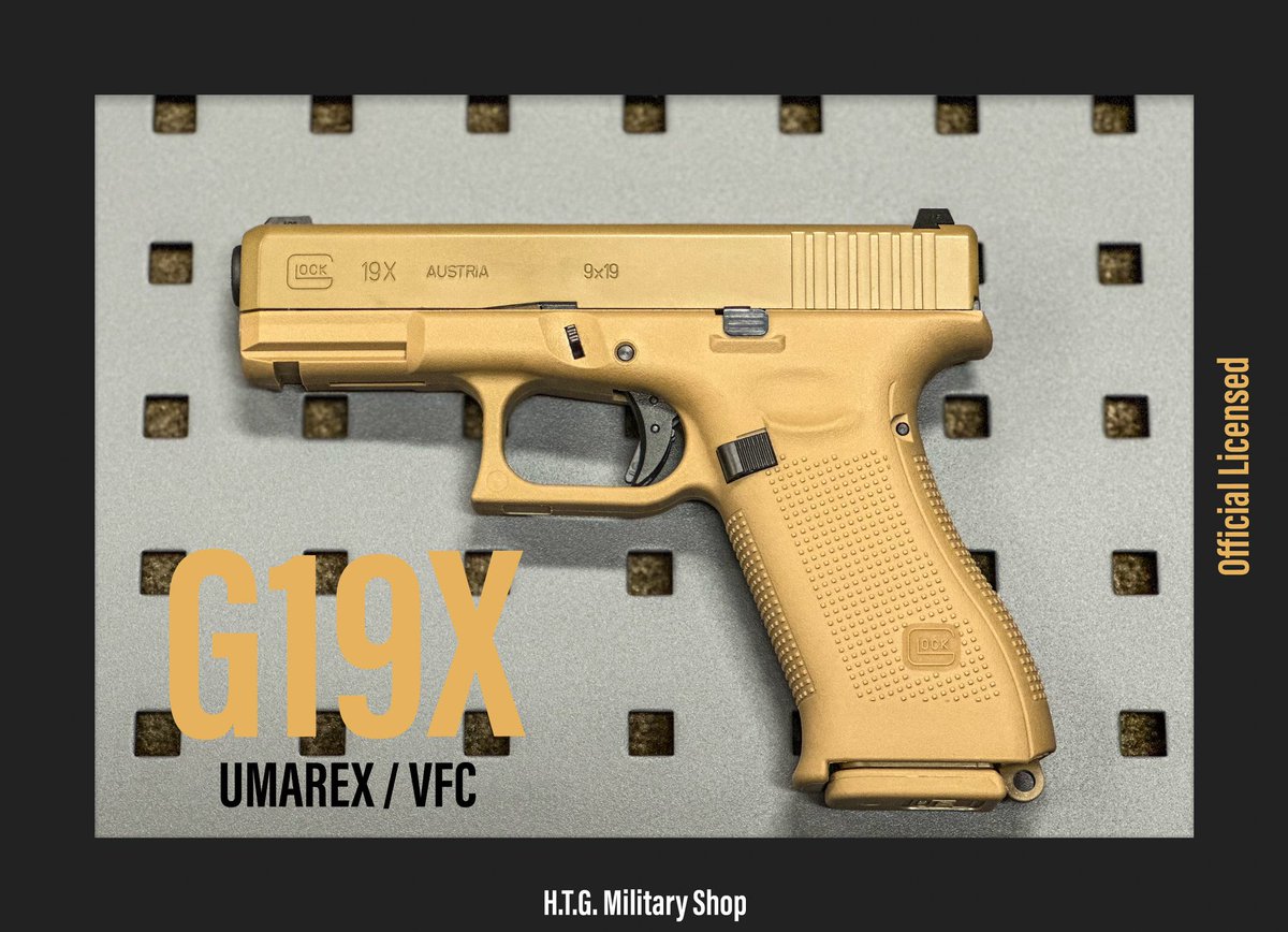 militaryshophtg's tweet photo. GLOCK社初のクロスオーバーピストル💥
"G19X"
GLOCK17のグリップフレームとGLOCK19のスライドを組み合わせたかっこいいハンドガン!
商品ページはこちら
本体
https://t.co/OiKedPAR7H
マガジン
https://t.co/1Qprtgh3r4
#ミリタリーショップHTG
#HTGBasic
#VFC #G19X
#GLOCK https://t.co/2eGhnfcgd5