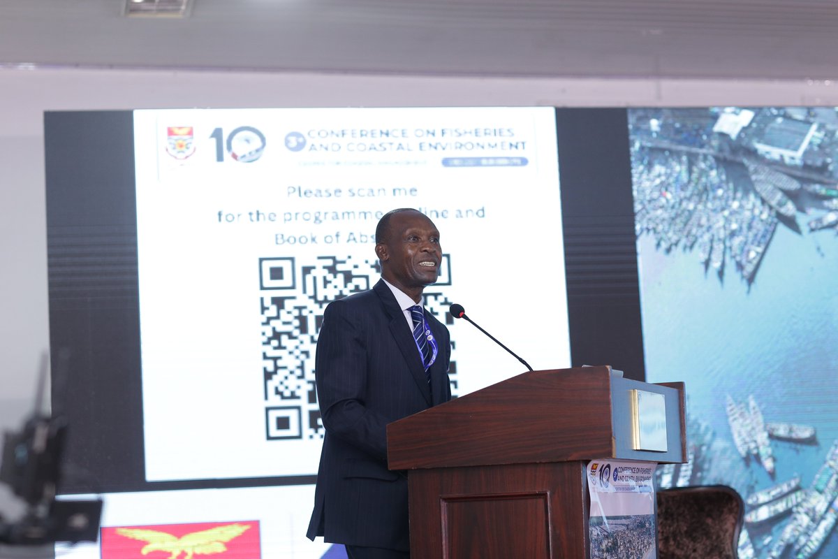 Keynote Speaker for Day 2 of the 3rd Conference on Fisheries and Coastal Environment Dr. Patrick Karani, AU-IBAR . #CFCE #3rdCFCE #CFCE2023 #BlueEconomy <a href="/au_ibar/">AU-IBAR</a>