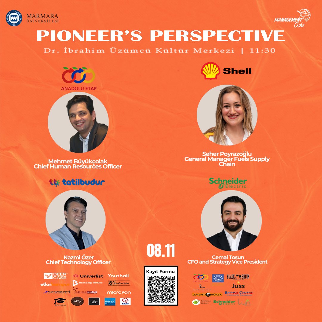 UniverListApp's tweet photo. @_managementclub Pioneer’s Perspective etkinliği, farklı sektörlerde alanında uzmanlaşmış Marmara
Üniversitesi mezunlarının ilham verici kariyer hikayelerini sunacak.

Başvuru formu: https://t.co/aJckQIetpQ https://t.co/bohujIf0Gr