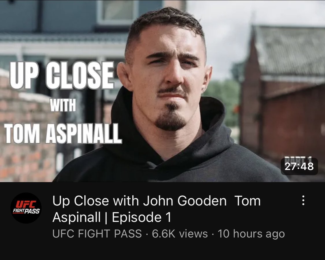 JohnGoodenUK's tweet photo. Please check out pt1 of my series with @AspinallMMA for his fight this weekend. If you enjoyed it, tell a friend to tell a friend 😊 https://t.co/kymDLHUOXK

All parts are available on @UFCFightPass 
#ufc #ufc295 #tomaspinall #upclose #johngooden https://t.co/5vWExnZkdr