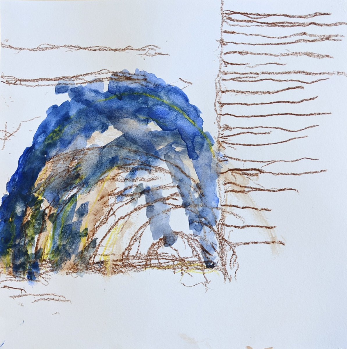 Maurice, ‘Untitled’, aquarelle on paper, 2023

Working with artists Alison Newman and Mij Rothera, Gartnavel General Hospital, Ward 5C

#artinhospital #artandhealthcare #nhsggc #nhs #nhsglasgow #glasgowlife #glasgow #hospital #drawing #creativescotland #glasgowarmadillo #painting
