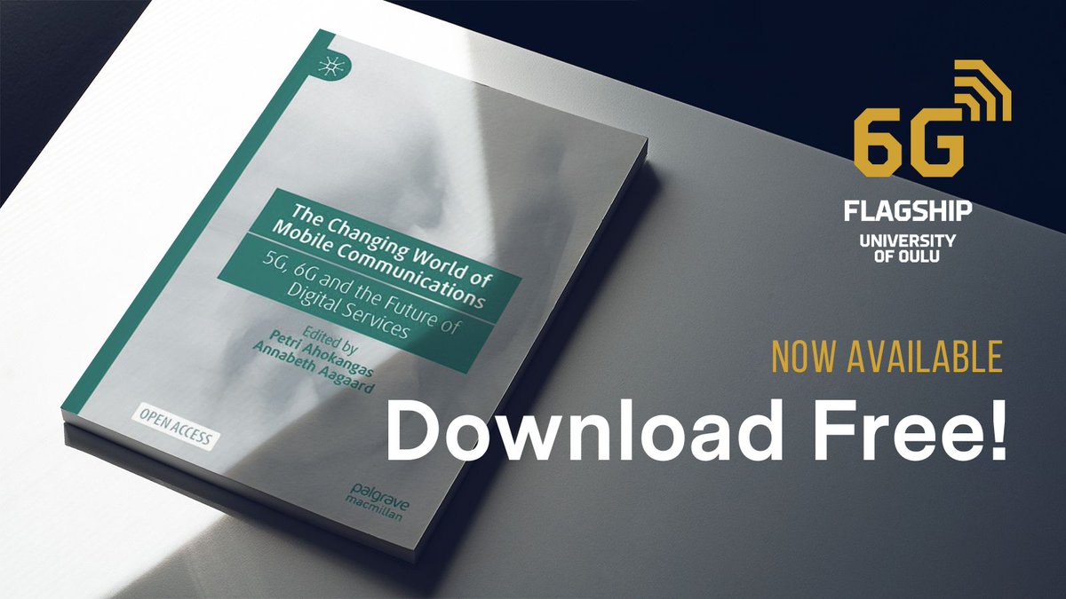 6G Flagship (@6gflagship) on Twitter photo A NEW BOOK IS OUT! "The Changing World of Mobile Communications: 5G, 6G and the Future of Digital Services" edited by <a href="/AhokangasP/">Petri Ahokangas</a> & <a href="/ProfAagaard/">Annabeth Aagaard</a> and co-authored by many more.
Read more and download your free copy at bit.ly/47hZgMS
#5G #6G #MobileTechnology #UniOulu A NEW BOOK IS OUT! "The Changing World of Mobile Communications: 5G, 6G and the Future of Digital Services" edited by <a href="/AhokangasP/">Petri Ahokangas</a> & <a href="/ProfAagaard/">Annabeth Aagaard</a> and co-authored by many more.
Read more and download your free copy at bit.ly/47hZgMS
#5G #6G #MobileTechnology #UniOulu