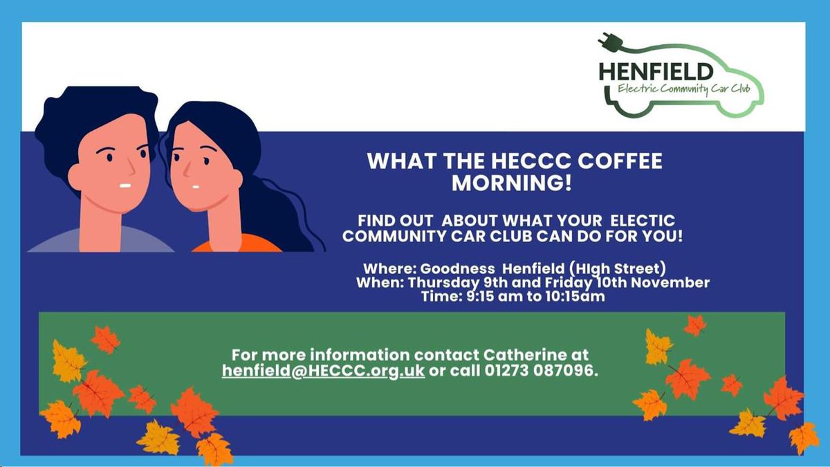 ct_sussex's tweet photo. Calling all our followers in Henfield! 
Are you ready to unlock a world of convenience and mobility? ☕️Join us at our coffee morning at Goodness Henfield to find out how the Club help you get on the road! 🚗 #ElectricVehicles #community https://t.co/NtX5MuBSM6