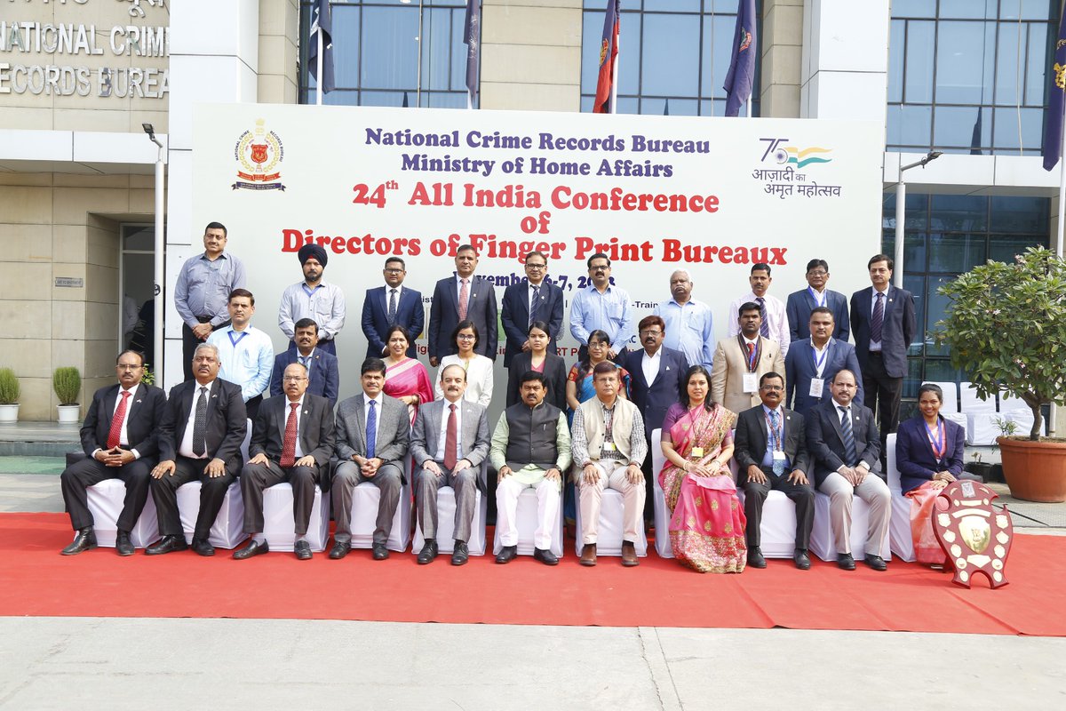 24th All India Conference of Directors of Finger Print Bureaux was inaugurated by Minister of State (Home). He gave away awards to the rank holders of AIBE 2022. 2-days Conference was attended by Directors of State Fingerprint Bureaux and other senior Police officers from States