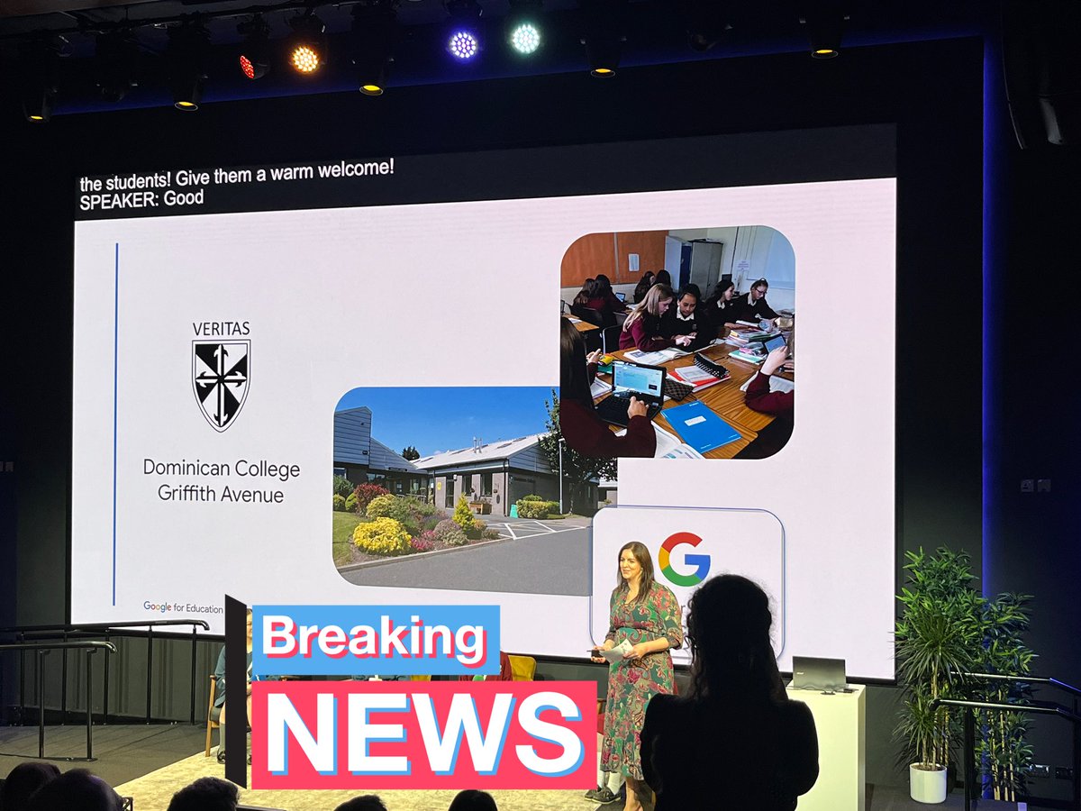 Listening to the inspiring experience of <a href="/DCPveritas/">Dominican College Portstewart</a> at #GoogleChampions #Dublin, giving voice to the students &amp; teachers to explain their experience at school with the <a href="/GoogleForEdu/">Google for Education</a> environment. <a href="/EscolesFEDAC/">Escoles FEDAC</a> #WinTheDay