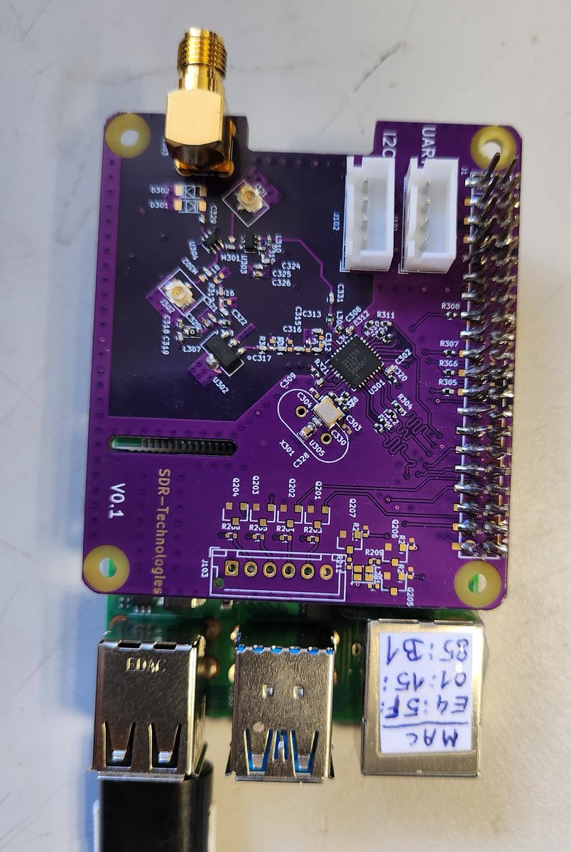 We have a TX and RX #sdr RPI Hat... Originally designed for internal tests, this might be of interest for the community. Would that make sense we manufactyre this ? Works with a SX1255 and managed as a sound card in Linux. What do you think ? #hamradio