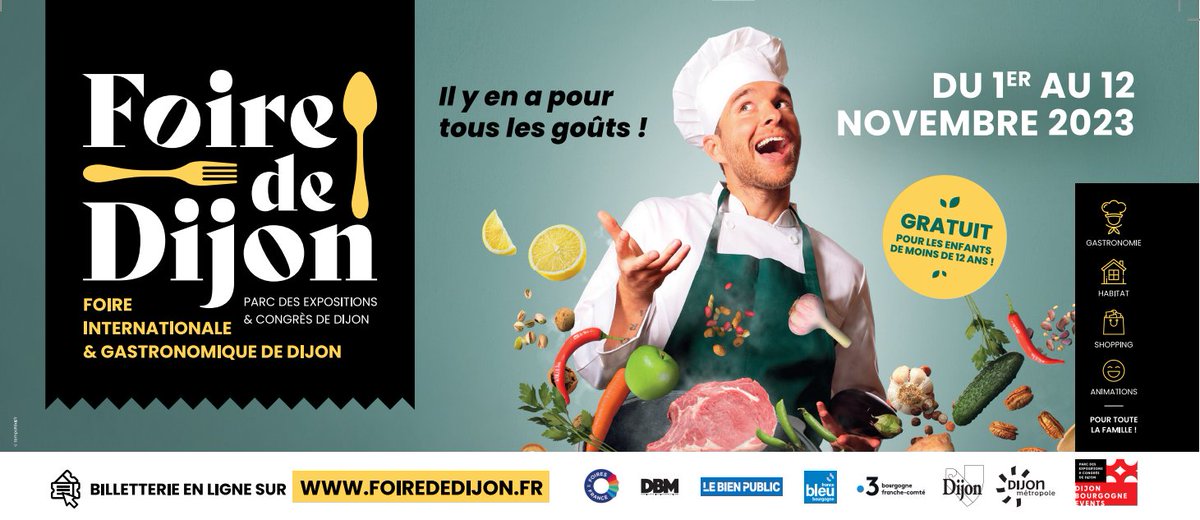 Nous serons présents mercredi et jeudi à la @foirededijon !!