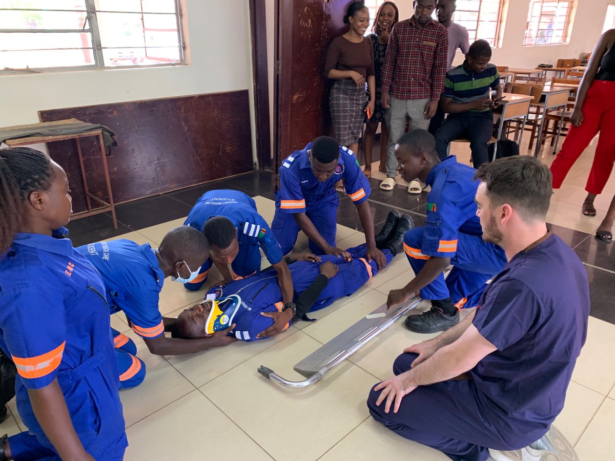 Day 2 of <a href="/GECSIreland/">Global Emergency Care Skills</a> Trauma course focused on critical skills for 110 doctors, Nurses, clinical officers &amp; paramedics .#global health# trauma care # Zambia