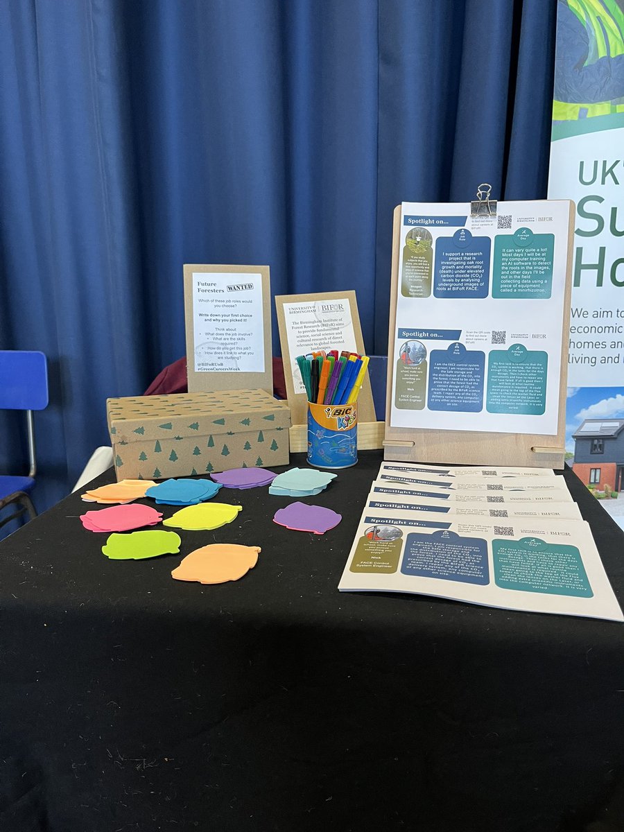 We’re ready to go @BournvilleSch celebrating #GreenCareersWeek with @BIFoRUoB spotlight careers resources - highlighting that forestry is for everyone!