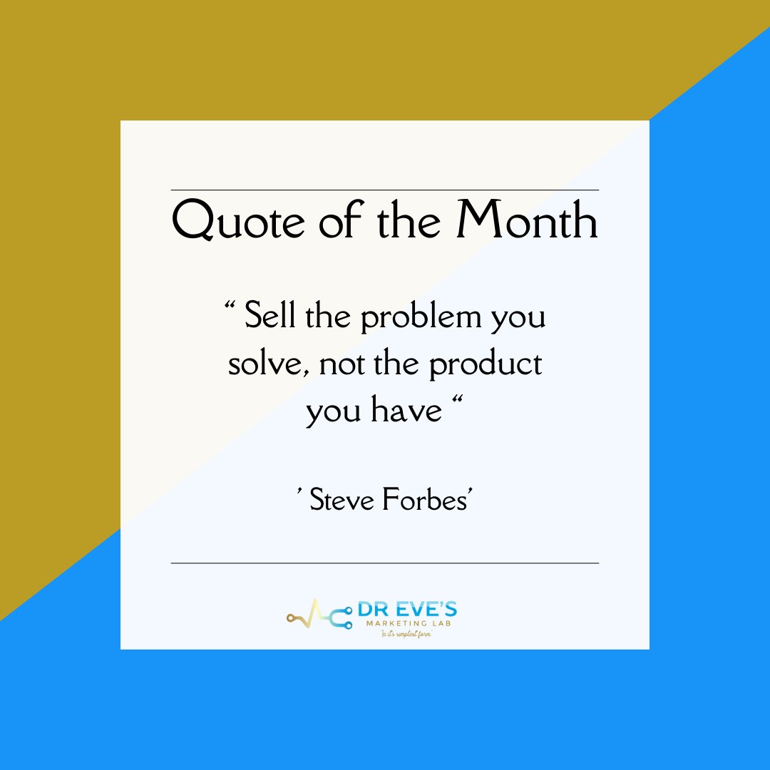 Dreveslab's tweet image. 💎💁‍♀️Quote of the month 💎💁‍♀️

🔹Sell the problem you solve not the product you have.🔹

#dreveslab #initssimpliestform #creativityatitsbest #qouteofthemonth #branddevelopment #entrepreneurship