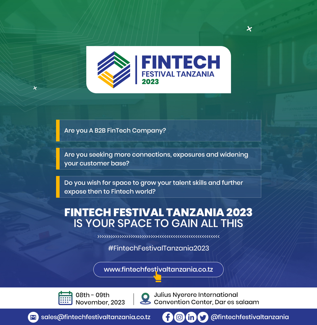 Touchless_ID's tweet image. We are exhibiting our touchless identification technology at the Fintech Festival in Tanzania 2023.
Happens Everyday from 8th Nov, 2023 at 10:00AM up to 9th Nov. 2023 place Julius Nyerere International Convention Centre @KenyaBuzz
 #biometricsecurity #biometrics #contactless