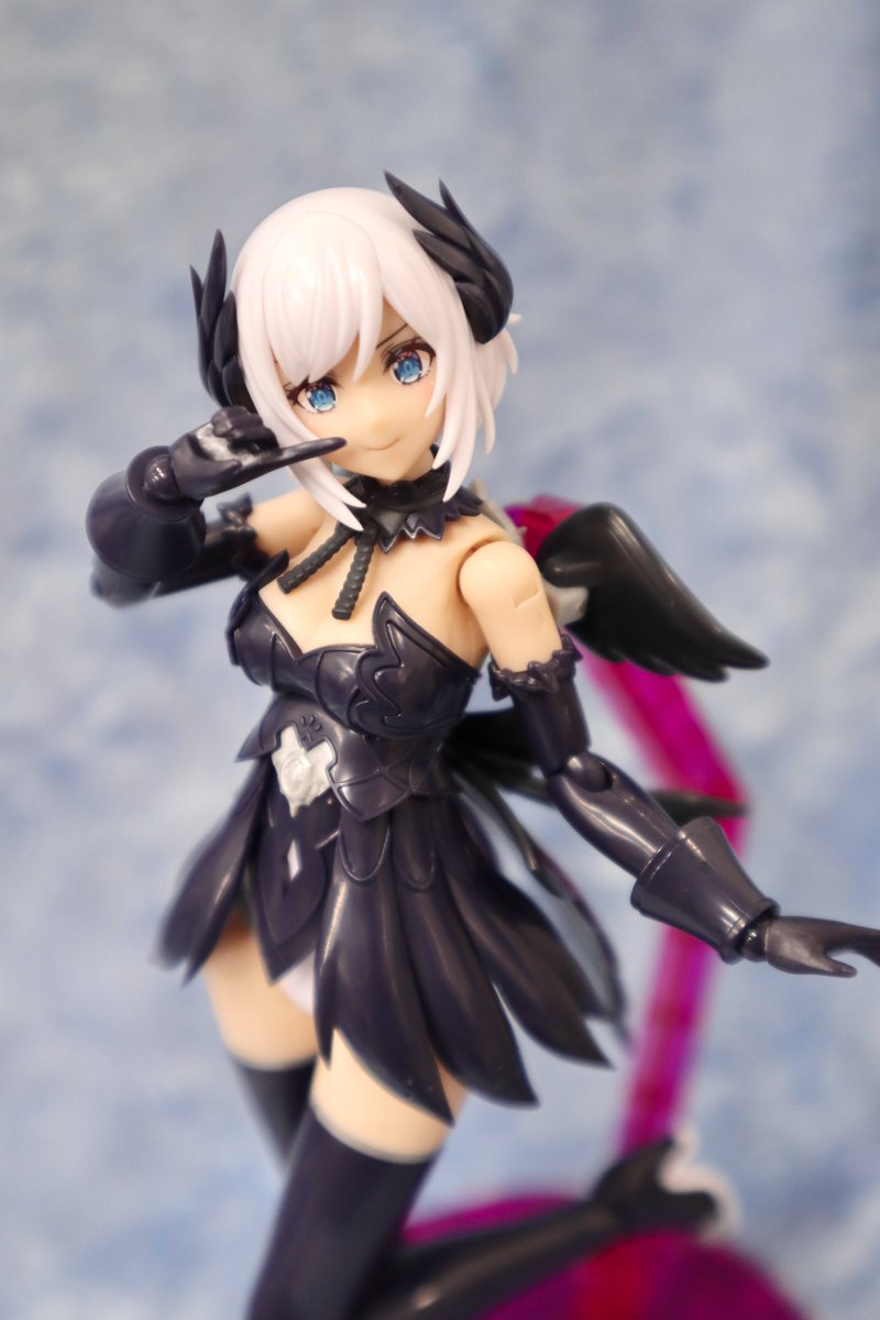 Kotobukiya_akb's tweet photo. 【コトブキヤ秋葉原館3階】
予約情報：2023年11月発売
『ルミティア ReACT-A』¥7,590(��込)

▲サンプル完成！

ルミティアが夜の暗闇をイメージさせる闇属性Ver.で登場🌕

ショップ限定特典「フライングベース・ネオ対応 アクリルプリントプレート」付属！

ぜひご予約ください！
＃アルカナディア https://t.co/40X8RB1vHF