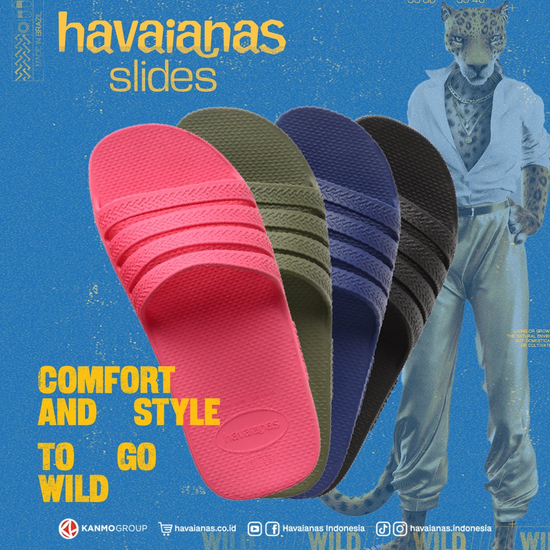 PlazaSenayan's tweet photo. Comfort + style = everything you need to set your fashion beast free🦁
Discover Havaianas Slides✨
Available at Havaianas Plaza Senayan, Level 3
#Havaianas
#HavaianasIndonesia
#HavaianasSlides
#MadeInBrazil
#DesignedForAFreeLife
#WhatsOnPlazaSenayan
#PlazaSenayan https://t.co/NimrnZzOvZ