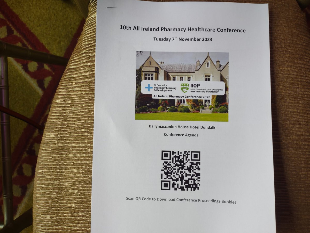 amecarrington's tweet photo. An exciting day ahead for the 10th All Ireland Pharmacy conference! Looking forward to presenting on the developments of our Transforming Medication Safety Northern Ireland #TMSNI programme @cathyharrison00 @FionaKirkpatri9 @chrisgarland00 @NICPLD1 @IIOPharmacy https://t.co/XrlwGj6NqX