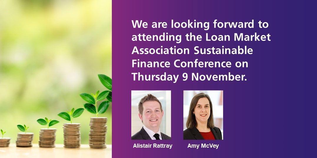 Burges Salmon (@burgessalmon) on Twitter photo Alistair Rattray and Amy McVey will be attending the Loan Market Association Sustainable Finance Conference on Thursday 9 November. To find out more about how we support clients in this area please click here: bsalmon.us/49jvVU5 
#SustainableFinance Alistair Rattray and Amy McVey will be attending the Loan Market Association Sustainable Finance Conference on Thursday 9 November. To find out more about how we support clients in this area please click here: bsalmon.us/49jvVU5 
#SustainableFinance