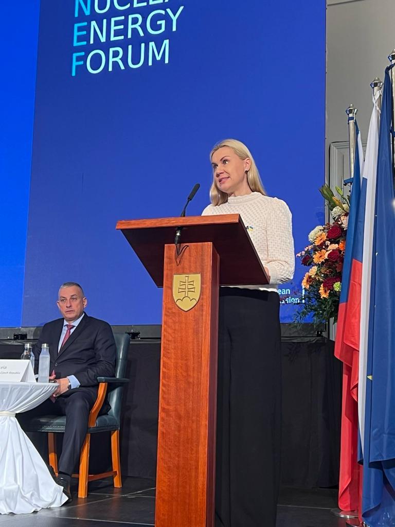 Opening the 16th European Nuclear Energy Forum.

We can see that the conversation around nuclear energy - not only in 🇪🇺 but also worldwide - has shifted towards new ambitions &amp; #nuclearpower technologies will have an important role for the #energytransition until 2050 &amp; beyond.