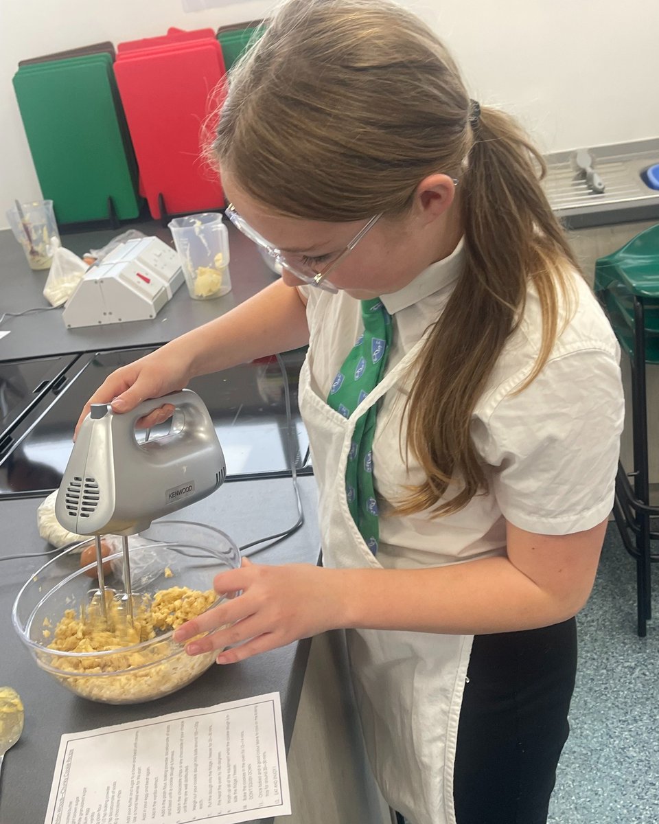 At the end of last half-term students won through Epraise the opportunity of having a baking lesson with Mrs Ashton-Wood. They applied their skills learnt from food technology lessons and baked some tasty cookies!